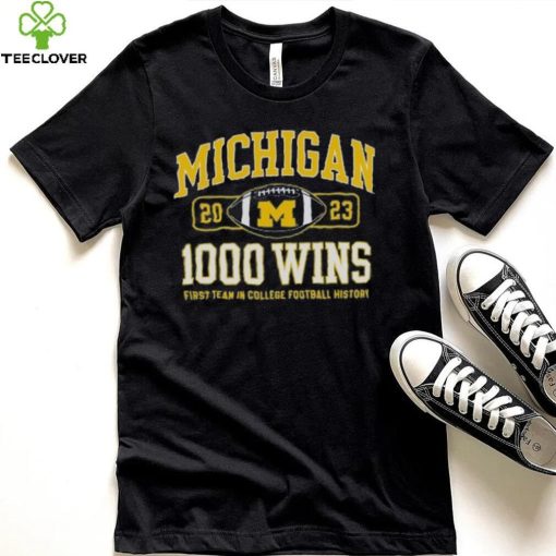 Champion Michigan Wolverines Football 1,000 Wins T Shirt