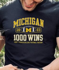 Champion Michigan Wolverines Football 1,000 Wins T Shirt