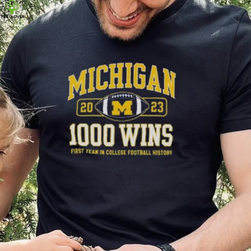 Champion Michigan Wolverines Football 1,000 Wins T Shirt