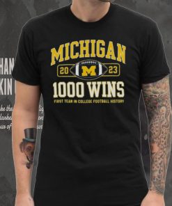 Champion Michigan Wolverines Football 1,000 Wins T Shirt