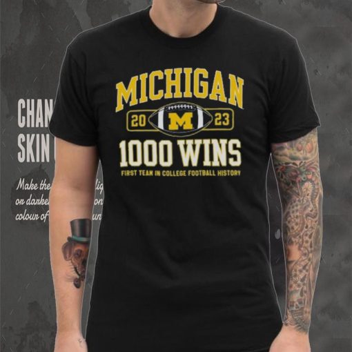 Champion Michigan Wolverines Football 1,000 Wins T Shirt