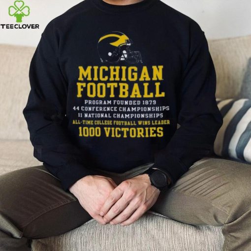 Champion Michigan Wolverines Football All Time Wins Leader T Shirt