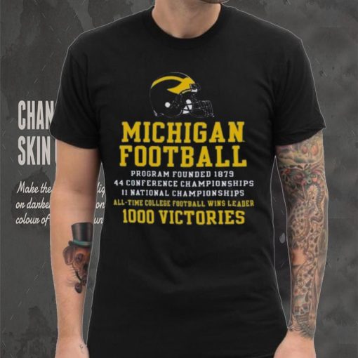 Champion Michigan Wolverines Football All Time Wins Leader T Shirt