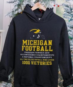 Champion Michigan Wolverines Football All Time Wins Leader T Shirt