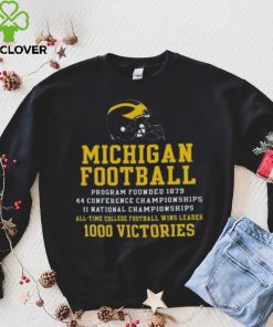 Champion Michigan Wolverines Football All Time Wins Leader T Shirt