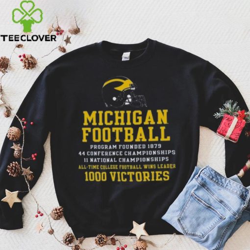 Champion Michigan Wolverines Football All Time Wins Leader T Shirt