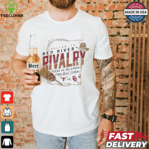 Champion Oatmeal Texas Longhorns vs. Oklahoma Sooners Red River Rivalry Corn Dog Match Up T shirt
