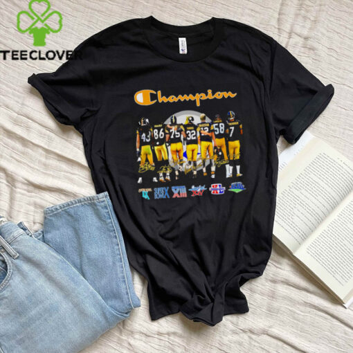 Champion Pittsburgh Steelers player signatures shirt