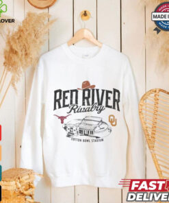 Champion Texas Longhorns vs. Oklahoma Sooners Red River Rivalry Stadium Match Up Vintage t shirt