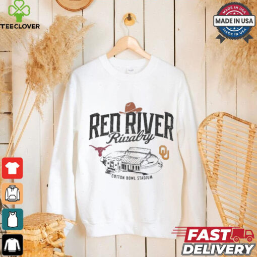 Champion Texas Longhorns vs. Oklahoma Sooners Red River Rivalry Stadium Match Up Vintage t shirt