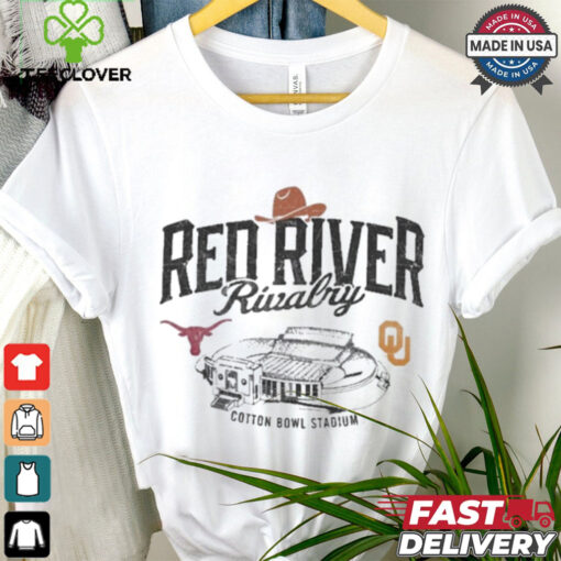 Champion Texas Longhorns vs. Oklahoma Sooners Red River Rivalry Stadium Match Up Vintage t shirt