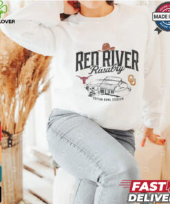 Champion Texas Longhorns vs. Oklahoma Sooners Red River Rivalry Stadium Match Up Vintage t shirt