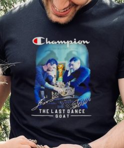 Champion The last Dance Goat Messi and Ronaldo signature shirt