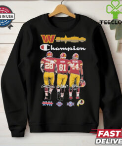 Champion Washington Commanders Legends Player 28,81, 44 Signatures Shirt