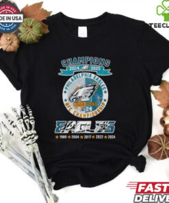 Champions 2024 2025 Philadelphia Eagles NFC Championship shirt