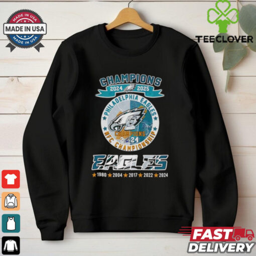 Champions 2024 2025 Philadelphia Eagles NFC Championship shirt