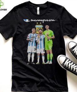 Champions Argentina Enzo Fernandez Lionel Messi Emiliano Martínez shirt