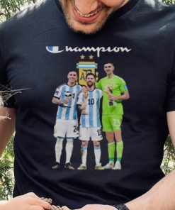 Champions Argentina Enzo Fernandez Lionel Messi Emiliano Martínez shirt