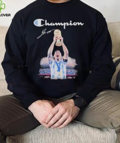 Champions Lionel Messi 2022 World Cup signatures hoodie, sweater, longsleeve, shirt v-neck, t-shirt