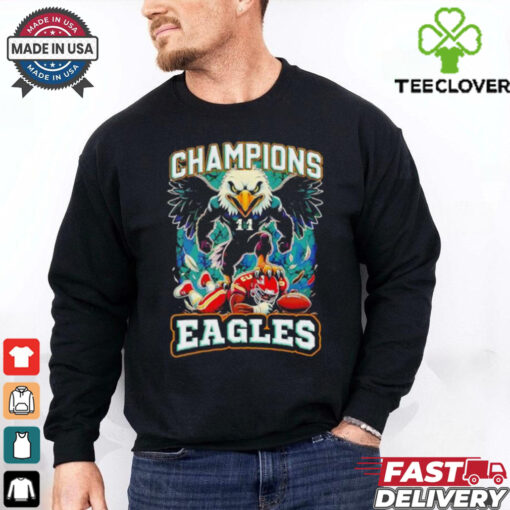 Champions Philadelphia Eagles Super Bowl Lix Mascot shirt
