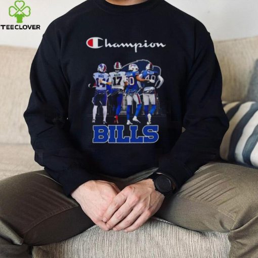 Champions Stefon Diggs Josh Allen Dane Jackson and Von Miller Buffalo Bills signatures hoodie, sweater, longsleeve, shirt v-neck, t-shirt