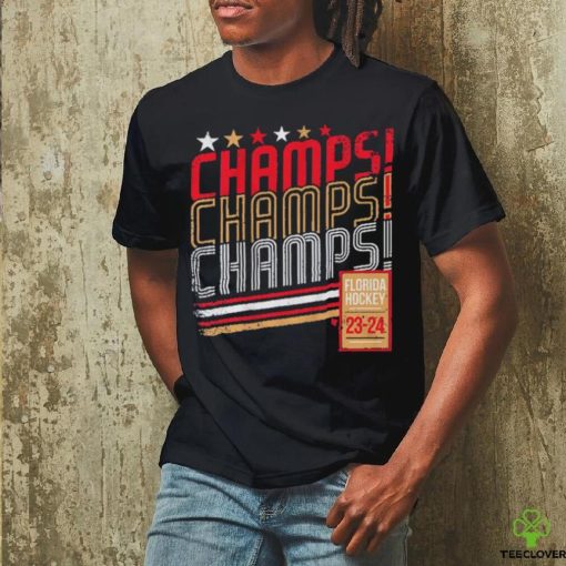 Champs Champs Champs Florida Panthers 2023 24 Stanley Cup Shirt