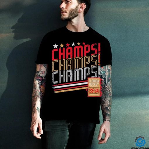 Champs Champs Champs Florida Panthers 2023 24 Stanley Cup Shirt