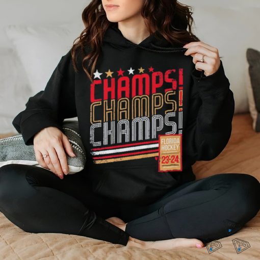 Champs Champs Champs Florida Panthers 2023 24 Stanley Cup Shirt