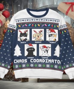 Chaos Coordinator   Personalized Ugly Sweater