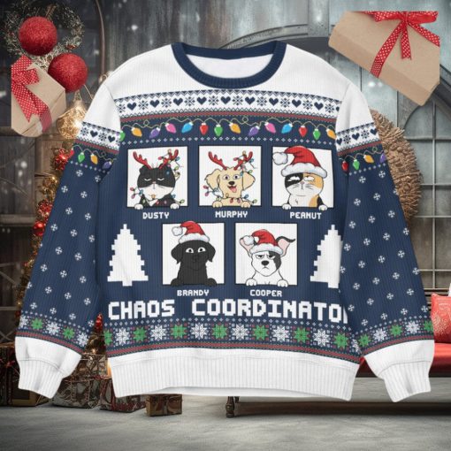 Chaos Coordinator   Personalized Ugly Sweater