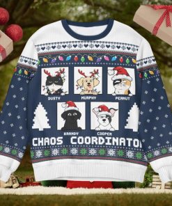 Chaos Coordinator   Personalized Ugly Sweater