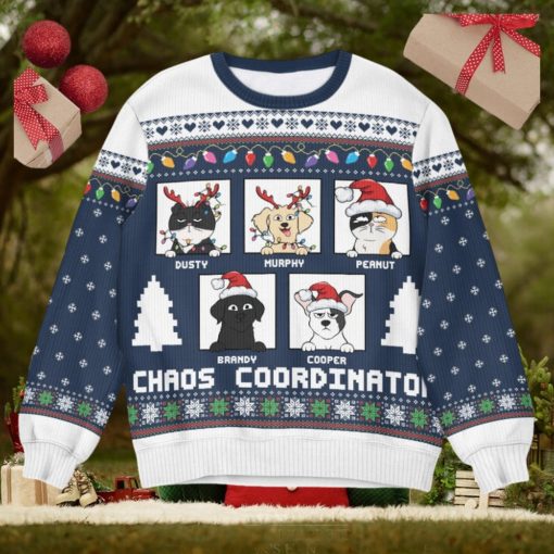 Chaos Coordinator   Personalized Ugly Sweater