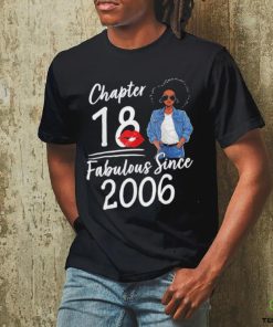 Chapter 18 Fabulous Since 2006 18th Birthday Afro Black Girl Shirt