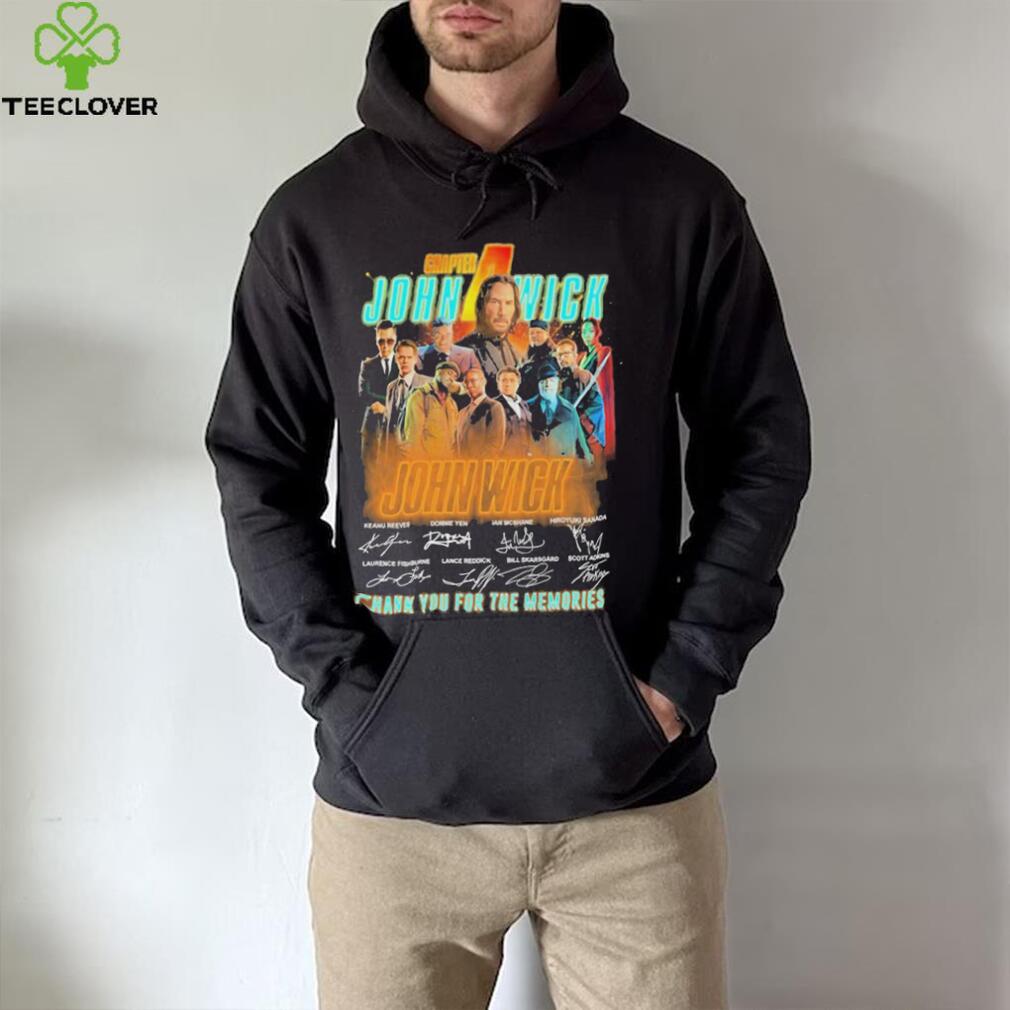 Chapter john wick team film thank you for the memories T shirt Chapter john wick team film thank you for the memories T shirt