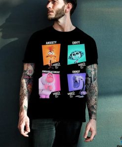 Character Posters Anxiety Envy Embarrassment And Ennui From Inside Out 2 Official Poster Shirt