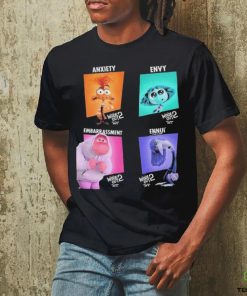 Character Posters Anxiety Envy Embarrassment And Ennui From Inside Out 2 Official Poster Shirt