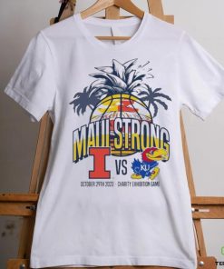 Charity Exhibition Game 2023 Maui Strong Illinois Vs Kansas Basketball Shirt