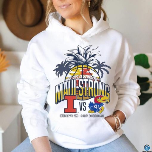Charity Exhibition Game 2023 Maui Strong Illinois Vs Kansas Basketball Shirt