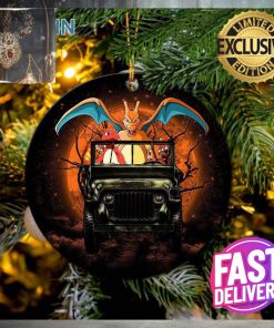 Charizard Charmander Drive Jeep Halloween Moonlight Pokemon Christmas Decorations Ornament