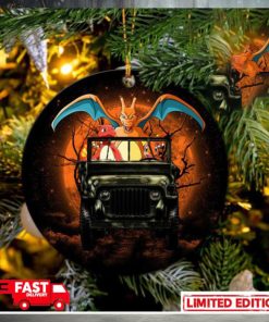 Charizard Charmender Drive Jeep Halloween Moonlight Perfect Gift For Holiday Ornament