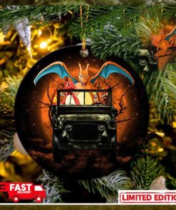 Charizard Charmender Drive Jeep Halloween Moonlight Perfect Gift For Holiday Ornament