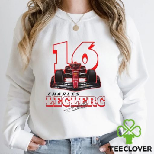 Charles Leclerc Formula One Sweatshirt F1 Two Sides T Shirt Shirt Unisex