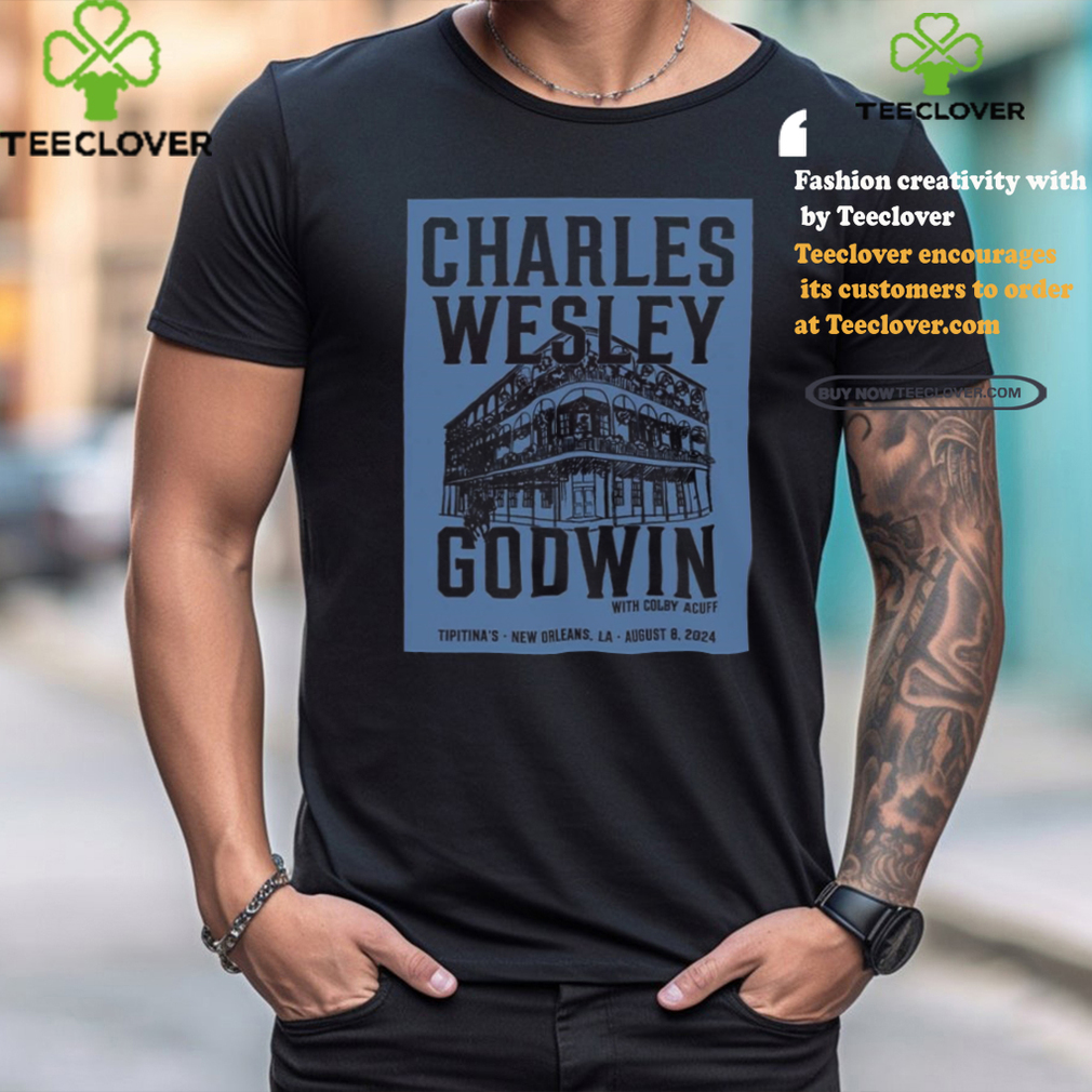 Charles Wesley Godwin New Orleans Tour August 8 2024 Limited Poster Shirt Charles Wesley Godwin New Orleans Tour August 8 2024 Limited Poster Shirt