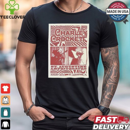 Charley Crockett Aug 26 2024 St Augustine Amphitheatre In Saint Augustine FL Poster hoodie, sweater, longsleeve, shirt v-neck, t-shirt