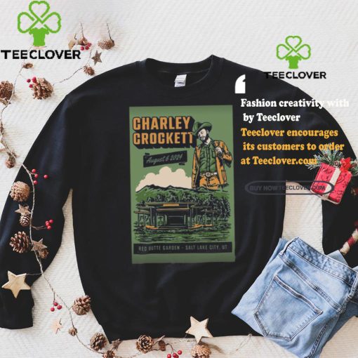Charley Crockett Aug 6 2024 Red Butte Garden Amphitheatre In Salt Lake City UT Poster Shirt