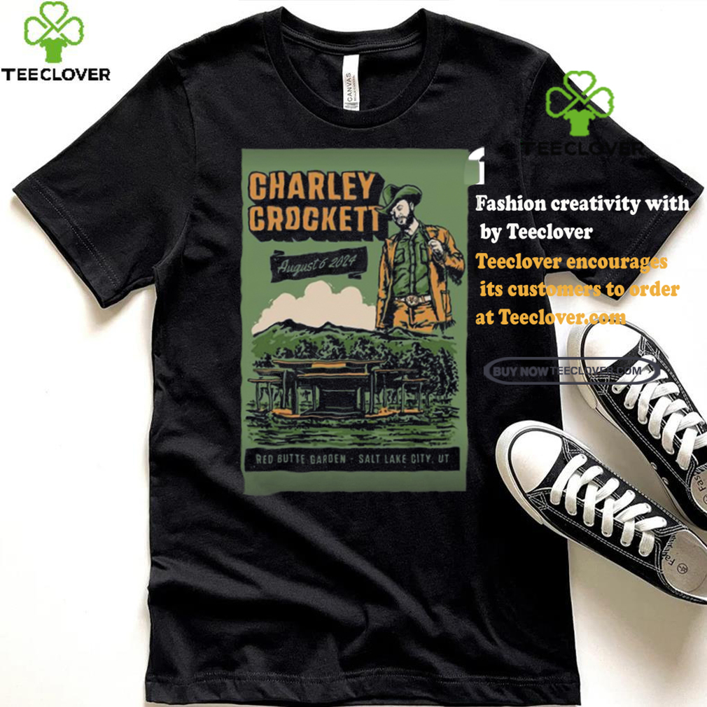 Charley Crockett Aug 6 2024 Red Butte Garden Amphitheatre In Salt Lake City UT Poster Shirt Charley Crockett Aug 6 2024 Red Butte Garden Amphitheatre In Salt Lake City UT Poster Shirt