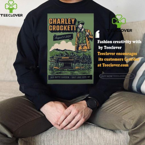 Charley Crockett Aug 6 2024 Red Butte Garden Amphitheatre In Salt Lake City UT Poster Shirt