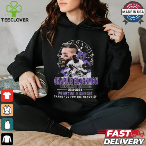 Charlie Blackmon Colorado Rockies 2011 2024 Thank You For The Memories Signature T shirt