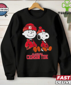 Charlie Brown And Snoopy Alabama Crimson Tider Shirt
