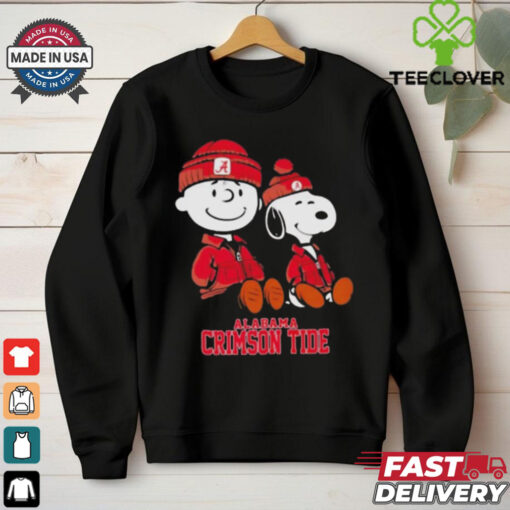 Charlie Brown And Snoopy Alabama Crimson Tider Shirt